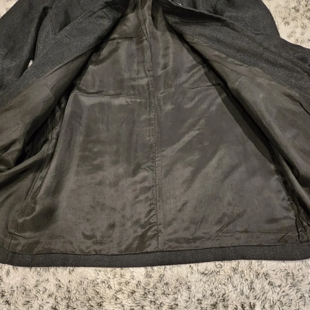 Gap SZ 6 100% Linen Black Career Sheath Dress With Matching Jacket Blazer - Picture 4 of 15